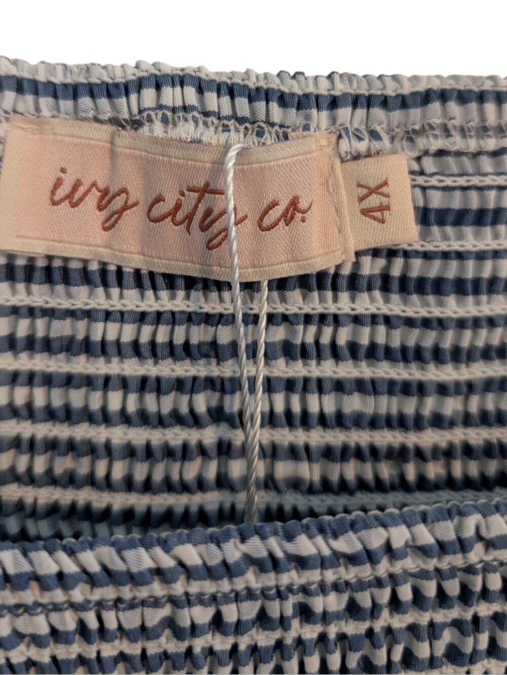 Ivy City Co Indie Jumpsuit in Blue Gingham NWT - Picture 2 of 13